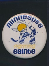 Minnesota Fighting Saints Logo 3.5" World Hockey Association WHA S65