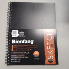= Speedball Art Products Bienfang Hardcover Spiral Sketch Book 9"X12" 75 Sheets