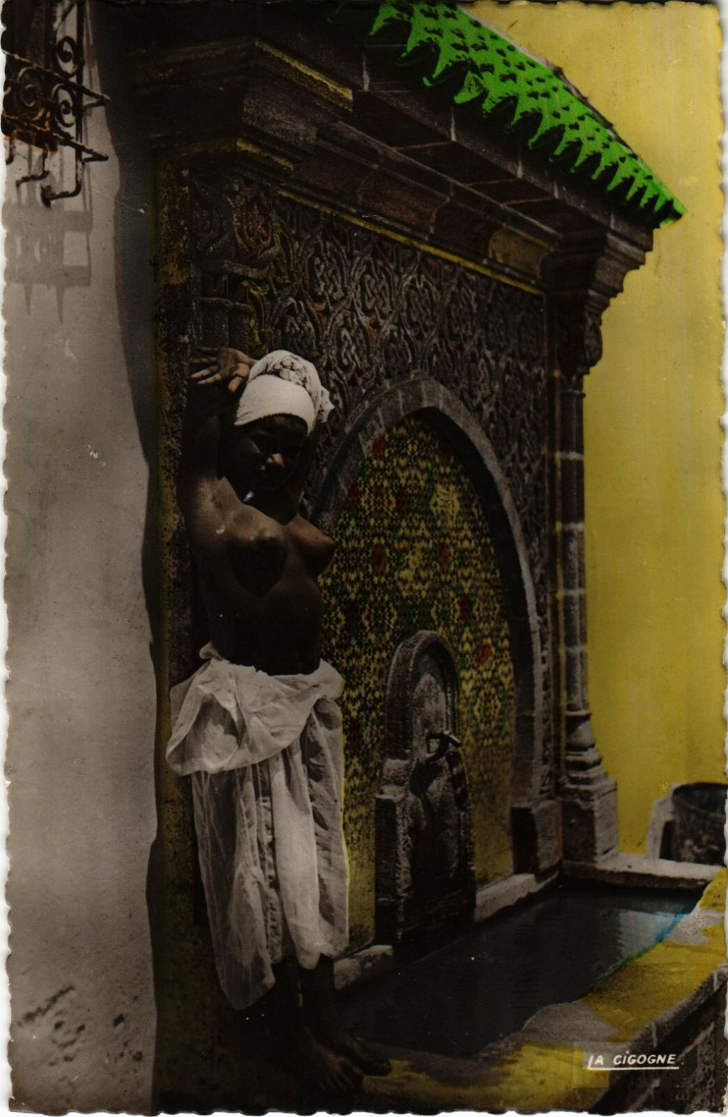 PC CPA ETHNIC NUDE FEMALE, MAROC TYPE, TINTED REAL PHOTO POSTCARD (b15188) | eBay