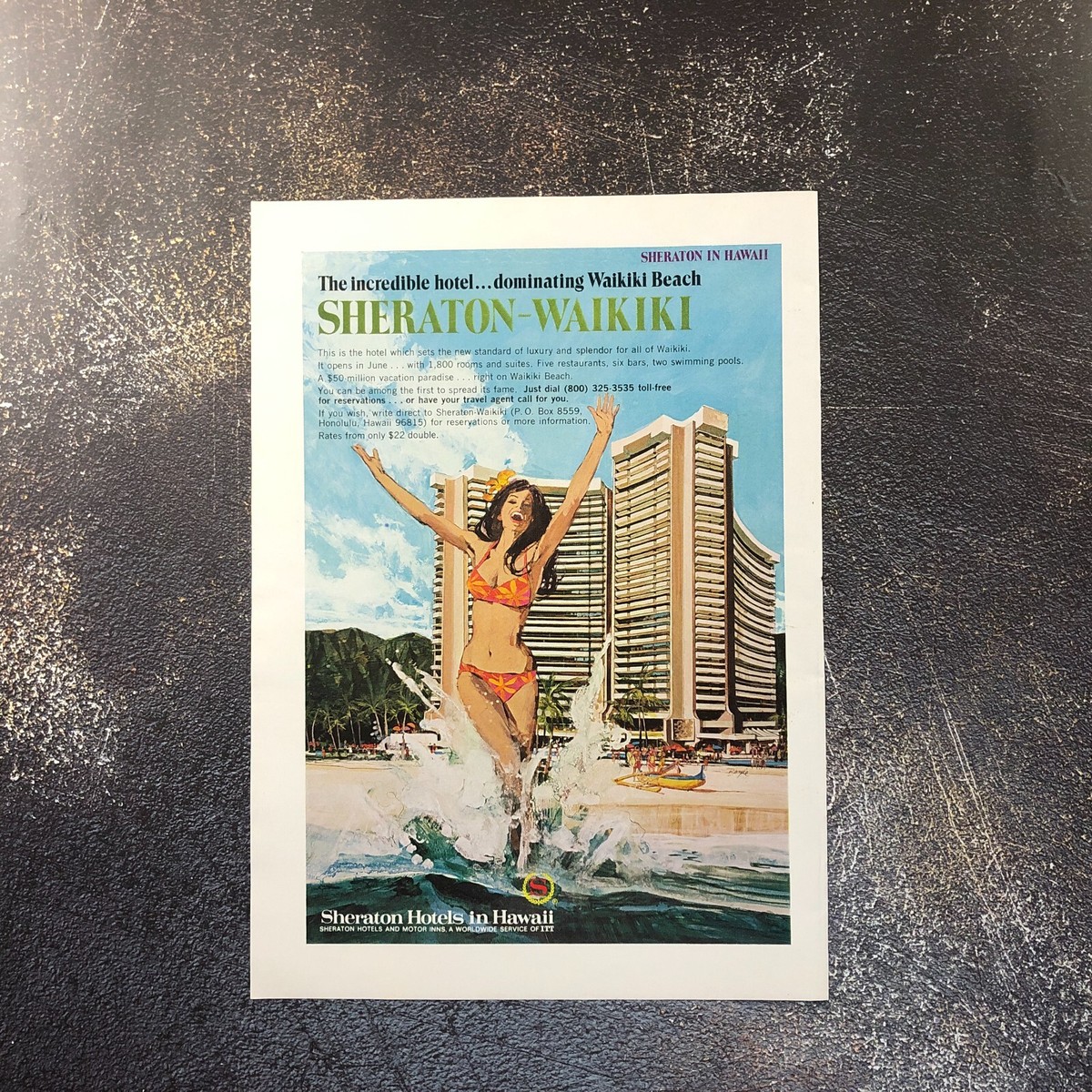 SANSEGAL SHERATON HAWAII Vintage ビンテージ SANSEGAL SHERATON HAWAII Vintage ビンテージ