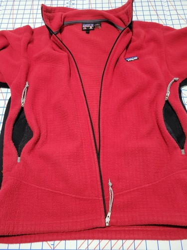 Patagonia Regulator Polartec para hombre lana gofre talla mediana rojo y negro - Imagen 17 de 18