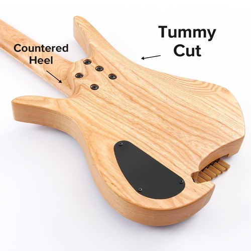 Batking Electric Headless 7 Stringed Multiscale Guitar luminous Inlays - Picture 10 of 24