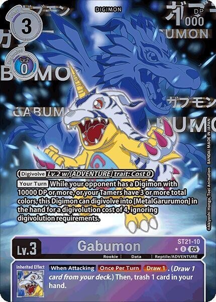 Gabumon Rare Pull Foil - ST21-10 NM - Digimon TCG | eBay Gabumon Rare Pull Foil - ST21-10 NM - Digimon TCG | eBay