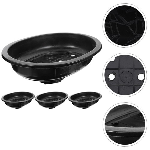 4 Pcs Gardening Pots Household Large Flowerpot Bonsai Planter Office - Picture 8 of 12