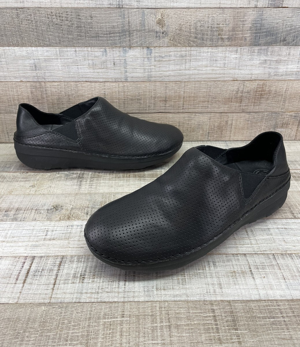 fitflop ストラップ付き黒シューズ 期間限定価格！美品 フィットフロップ fitflop 黒 ベルクロ