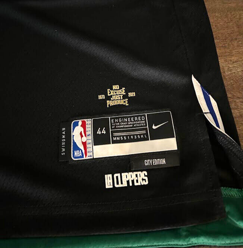 Nike LA Clippers City Edition Swingman Trikot Gr. 44 M - Schwarz - NBA Authentic - Bild 2 von 6