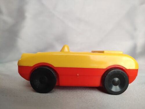 Coche de colección Mattel Preescolar Takin Tracks 1973 amarillo y rojo - Imagen 4 de 8