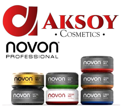 (27,52  / 1L ) Novon Professional 7er Mix Wax 150ml Aqua Haar Wachs-Gel-wax Matt