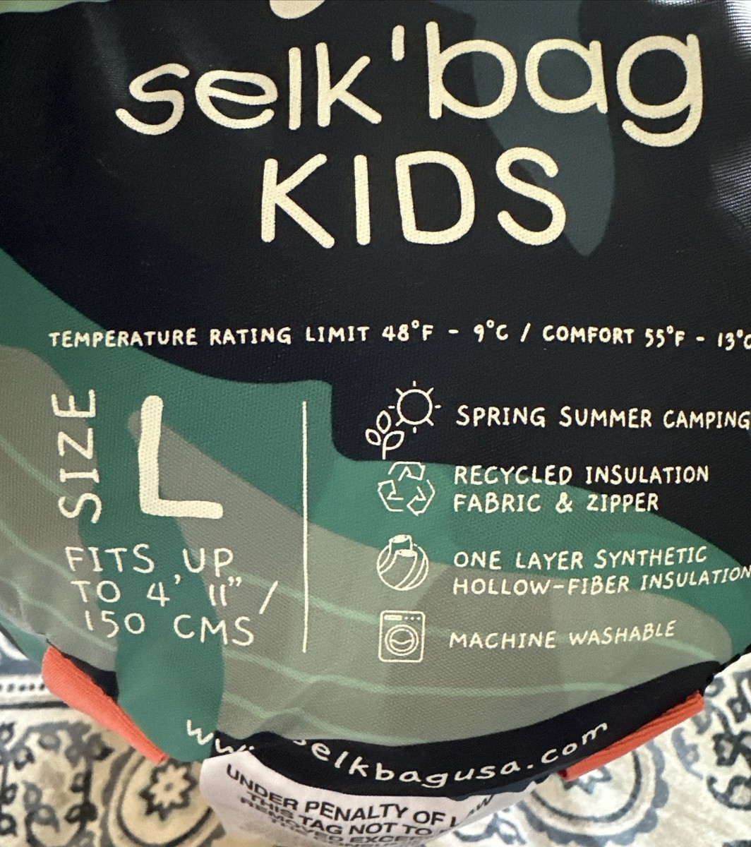 selk'bag  kids 着る寝袋 NWT SELK'bag Selk Kids Recycled Wearable Sleeping Bag