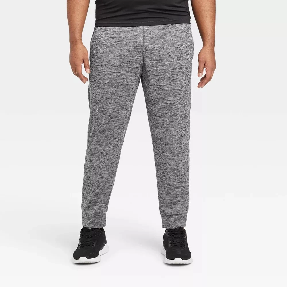 Men's All In Motion Lightweight Training Pants, Heather Gray Quick