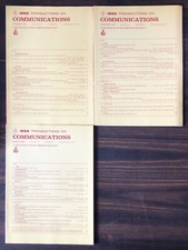 1989 IEEE Transactions On Communications - Lot of 3