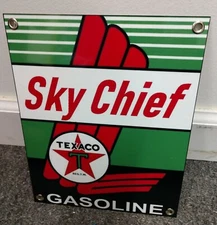 Texaco Sky Chief Gas Oil Gasoline Garage Sign .. FREE ship on any 10 signs