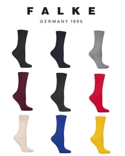 Womens Socks FALKE Sensitive Berlin Wool Pressure Free Top- Many Colours 2 Sizes
