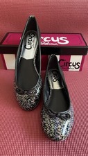   Banks  Circus by Sam Edelman Ballet Flats Black w/Silver Glitter Size 8.5B NEW