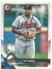 Luiz Gohara Atlanta Braves 2018 Bowman Rookie Card