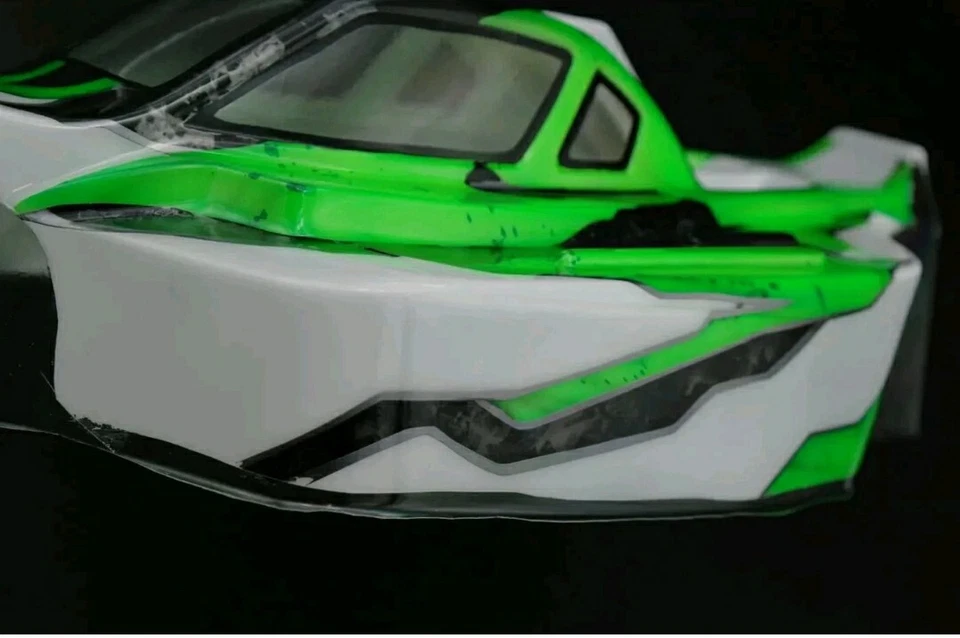 Rc body 1/8 CARROZZERIA KYOSHO MP10E elettrico OFF ROAD BUGGY+maschere (1mm) - Immagine 2 di 2