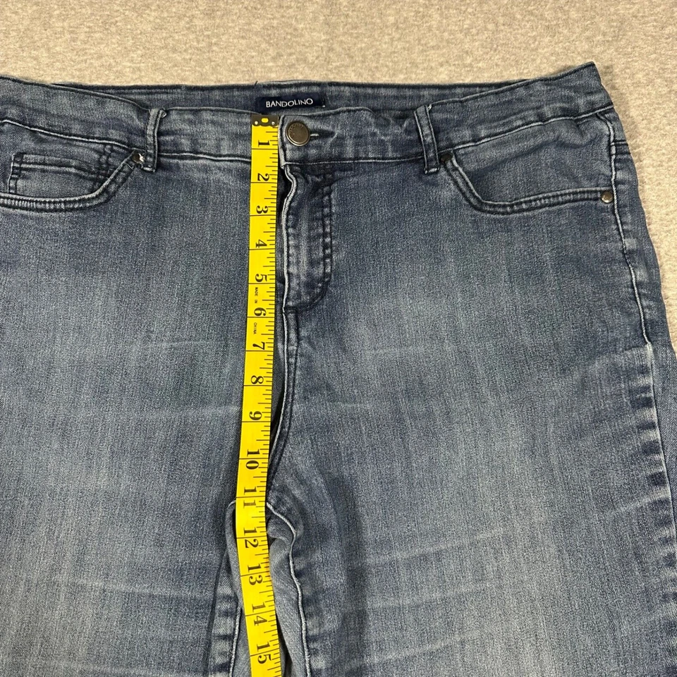 Pantalones Cortos Skimmer Bandolino Mandie Mujer Talla 18W Cortos Azul Lavado Mediano Mezcla Algodón Foto 3 de 4