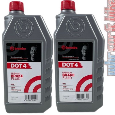 Brembo Bremsflüssigkeit DOT 4 2x 500ml Premium Brake Fluid Auto Motorrad