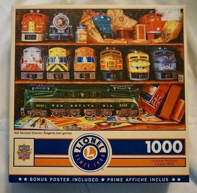 Master Pieces #71937  Well Stocked Shelves  Lionel Train 1000 Piece Puzzle