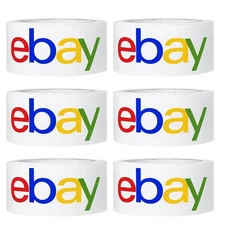 6-72 rolls 2"x75 yds shipping packaging colour logo tape express Official UL