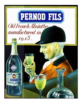 Vintage Pernod Fils Absinthe Wall Art Poster Premium Quality