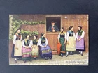 German Reich 1912 Postcard Art Card Odenwald Folk Costumes