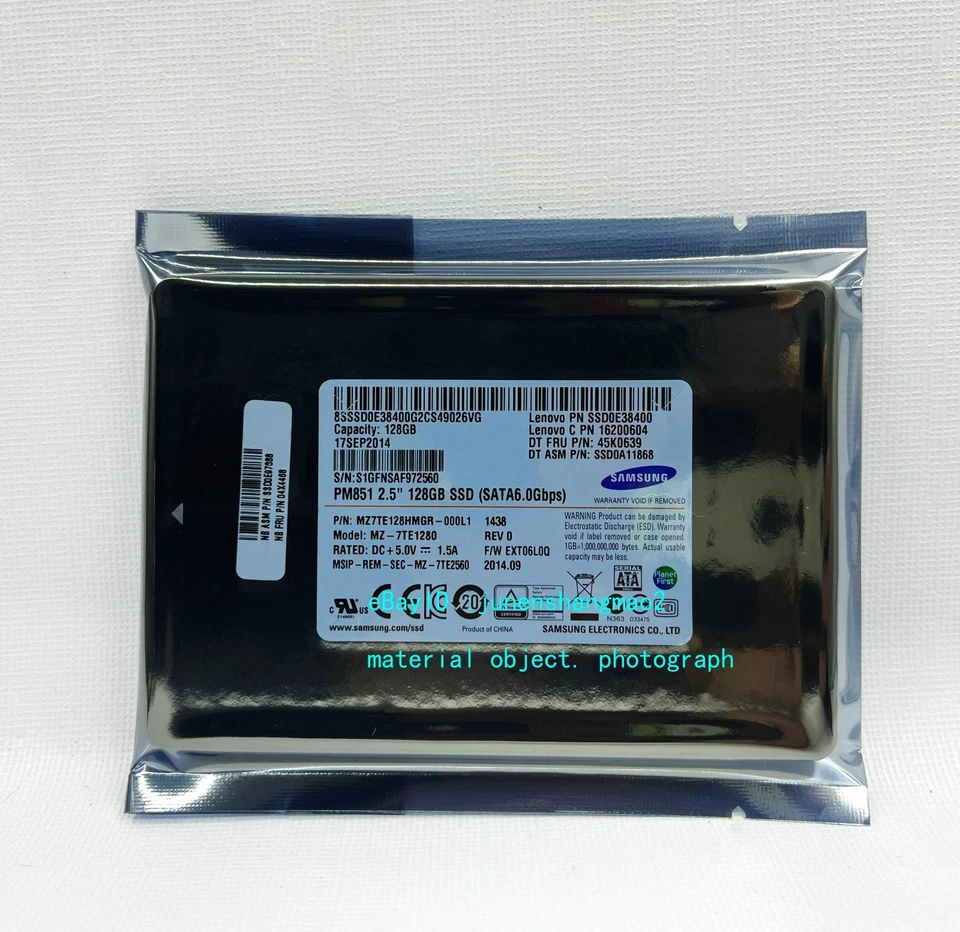 Samsung 128GB MZ-7TE128G SATA6.0Gbps 2.5" SATA Solid State Drive - Image 2 of 4
