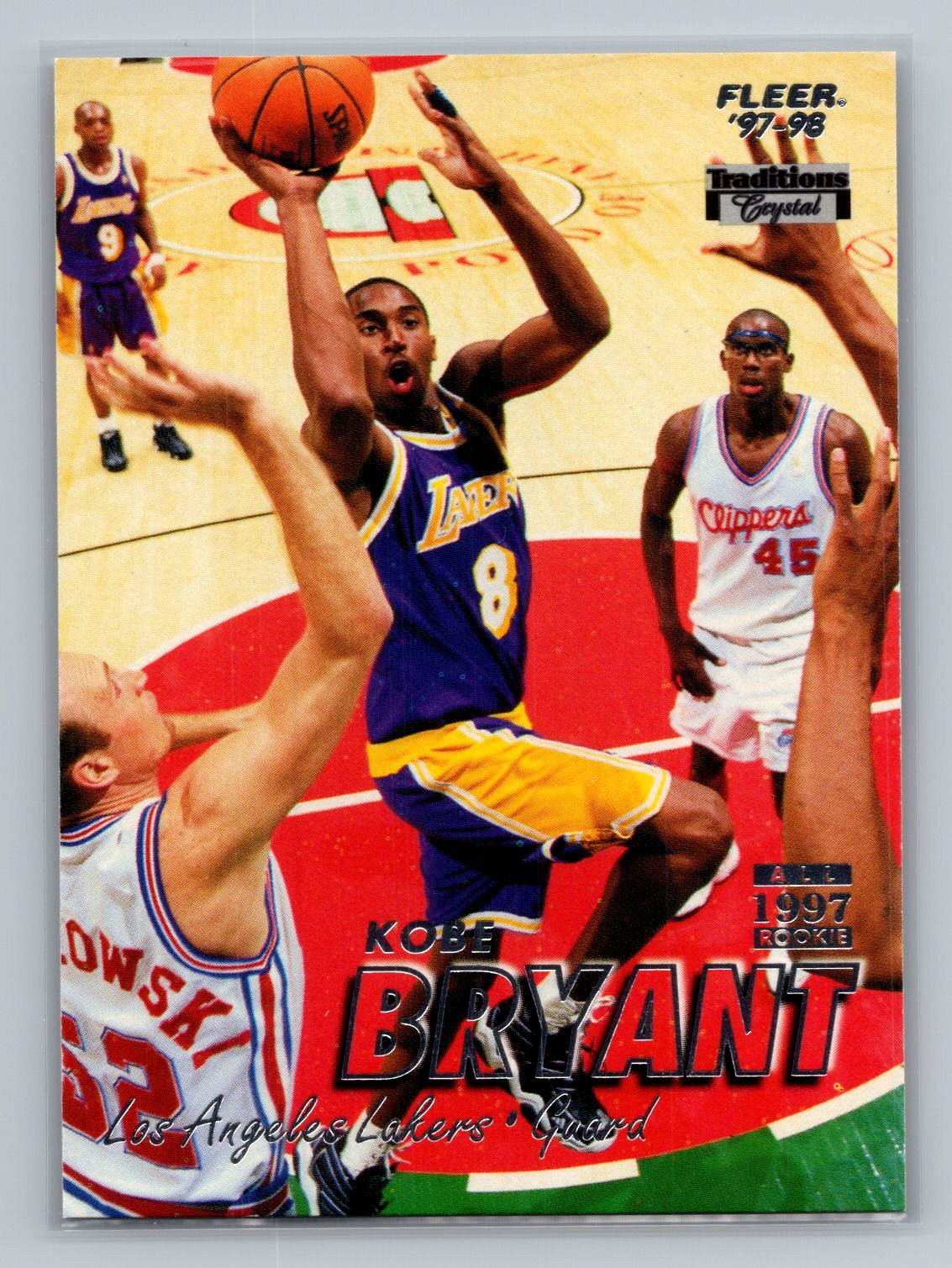 Kobe Bryant 1997-98 Fleer #50 Traditions Crystal Lakers
