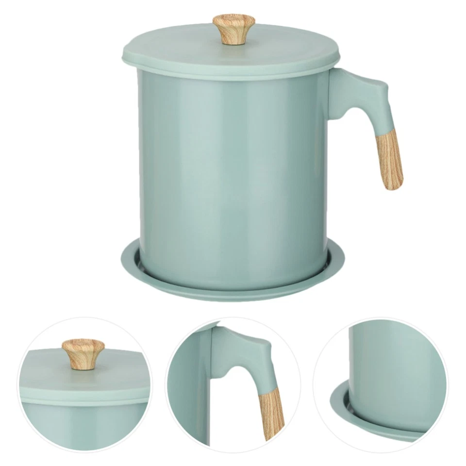  Stainless Steel Oil Filter Vessel Container for Kitchen Cooking and Storage