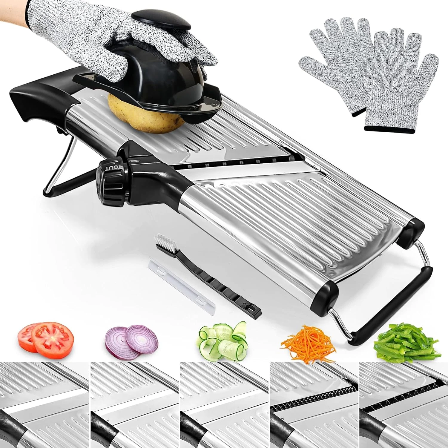 Mandoline Slicer, Mandoline Food Slicer for Kitchen, Mandolin, Vegetable Chopper
Opens in a new wind