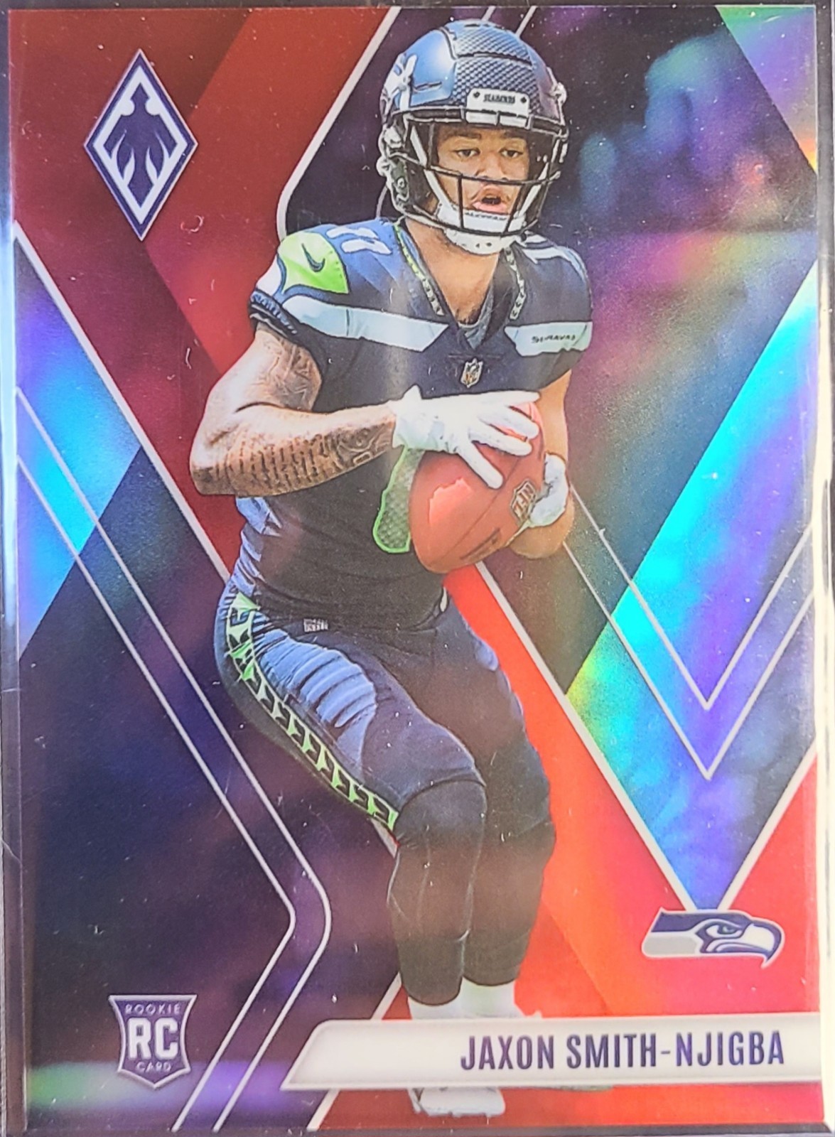 2023 Panini Phoenix Football Jaxon Smith-Njigba RC 9/250 Red Holo #106