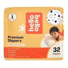 Hello Bello Diapers, Size 1 8-12 lbs Superstars, 32 Count of Premium