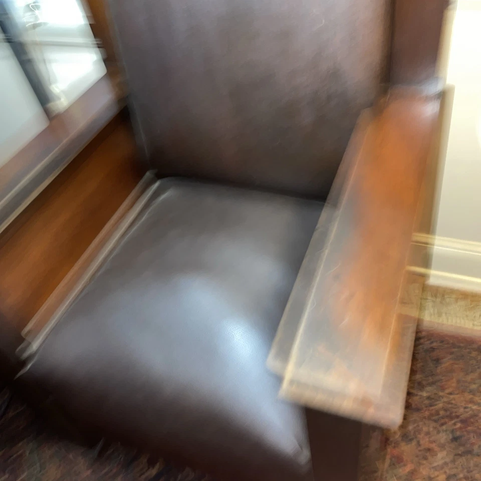 Silla antigua de madera de templo masónico Lg - muy buena Foto 2 de 4