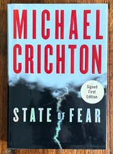 Product Image: State of Fear Michael Crichton SIGNED First Edition 1st Printing HC Dust Jacket