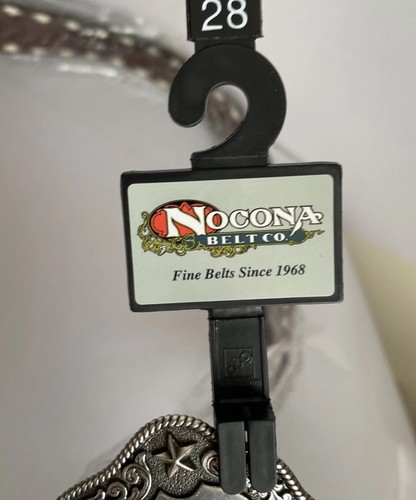 Nocona Western Boys Belt Youth Leather Embossed Floral Brown N4436208 Size 28 - Picture 2 of 6