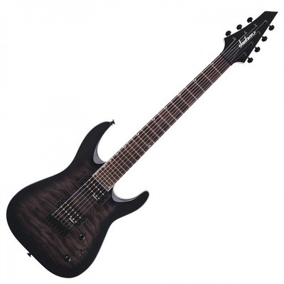 Jackson JS Series Dinky Arch Top JS22Q-7 - Amaranth Fingerboard - Transparent Bl