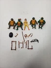 Vintage 1988 Playmates TMNT Action Figures & Accessory Lot April O'Neil Weapons