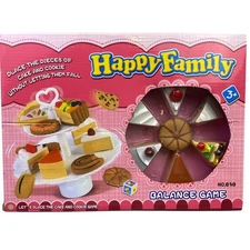 Happy Family Balance Game Cake and Cookie Stacking Toy for Kids Ages 3+