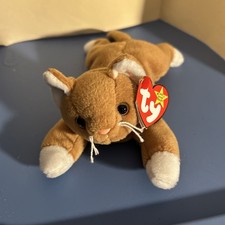 MINT TY Beanie Baby 1993 Nip The Cat - 4003 Tag Errors PVC Pellets Limited Edit