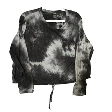 Justify Tie Dye Long Sleeve Top Women's XL Shirt Pullover Pocket