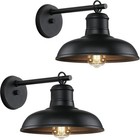 Outdoor Wall Lights - 2-Pack Black Wall Sconces, Farmhouse Barn Lights, Moder...