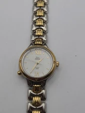 Timex Women's Analog Quartz Watch Indiglo Two Tone New Battery Working