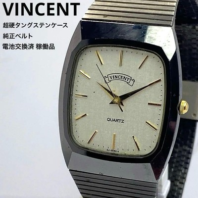 VINCENT SSS-900 Tungsten Bezel/Case Quartz Watch Used Genuine | eBay