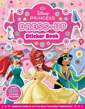 Disney Princess: Dress-Up Sticker Book Paperback Book