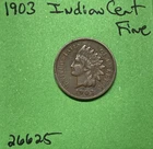 1903 Indian Head Cent / Penny 1c  Fine
