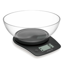 NUTRI FIT Digital Food Scale with Extra Large 2L Bowl, 11Lb Kitchen Scale Digita