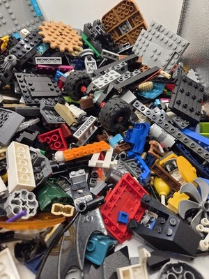 LEGO 4 lbs Pounds Random Building Parts Pieces Plates Bricks Washed Bulk Lot