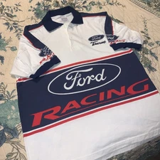 Vintage Ford Racing Polos Shirt Size M