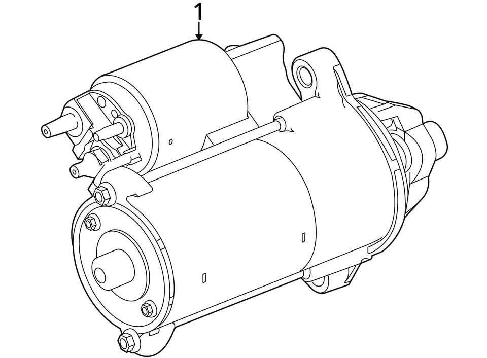 2005 Ford Focus Starter Motor OEM 95K Miles - LKQ319683001 - Image 4 of 4