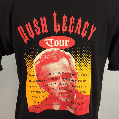 Vintage George W Bush Legacy Tour T Shirt Election Democrat Shirt